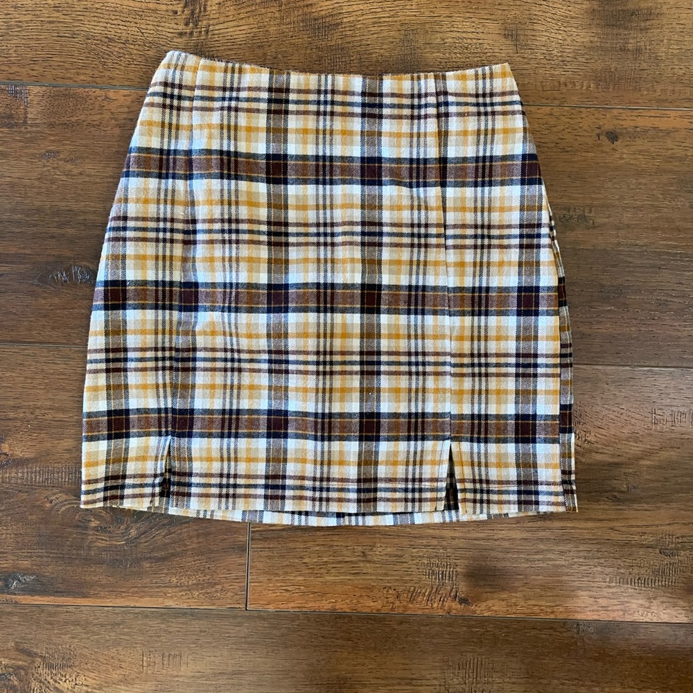 Eyeshadow Checkered Skirt Juniors  Back Zip